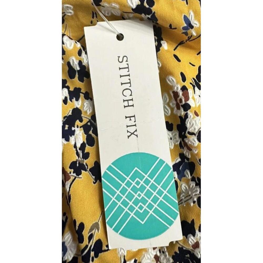 NWT Kaileigh Tasha Womens Yellow Floral Knit Casual Sleeveless Dress Size 2XL - Picture 8 of 11
